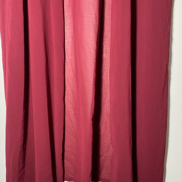 Cardigan Cover Up Large Burgundy - Picture 10 of 14